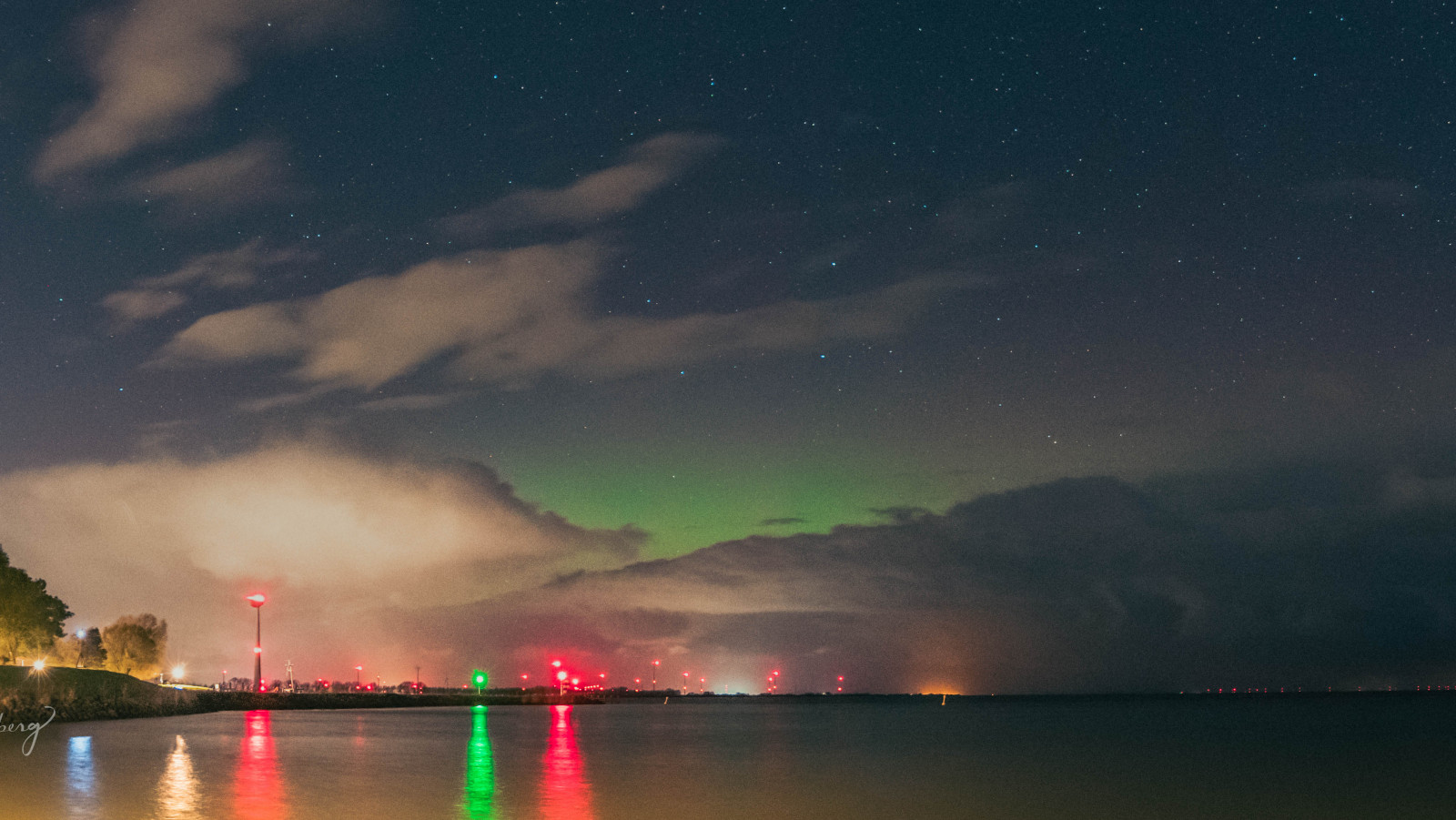 Noorderlicht vanuit Medemblik