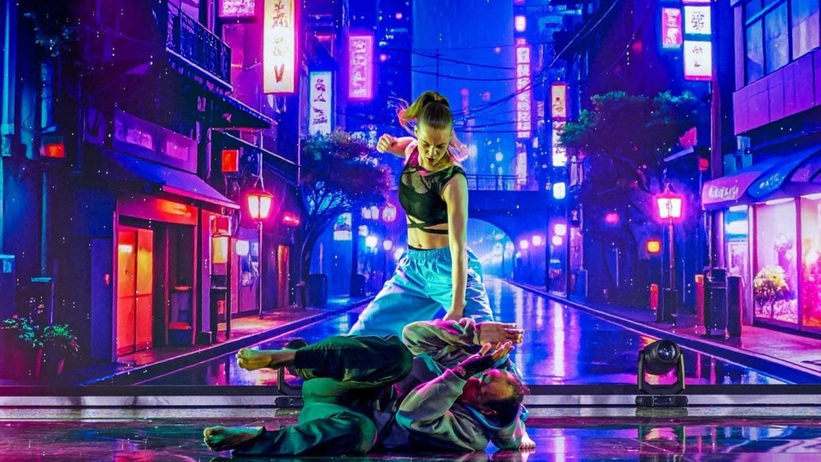 Maaike tijdens de halve finale