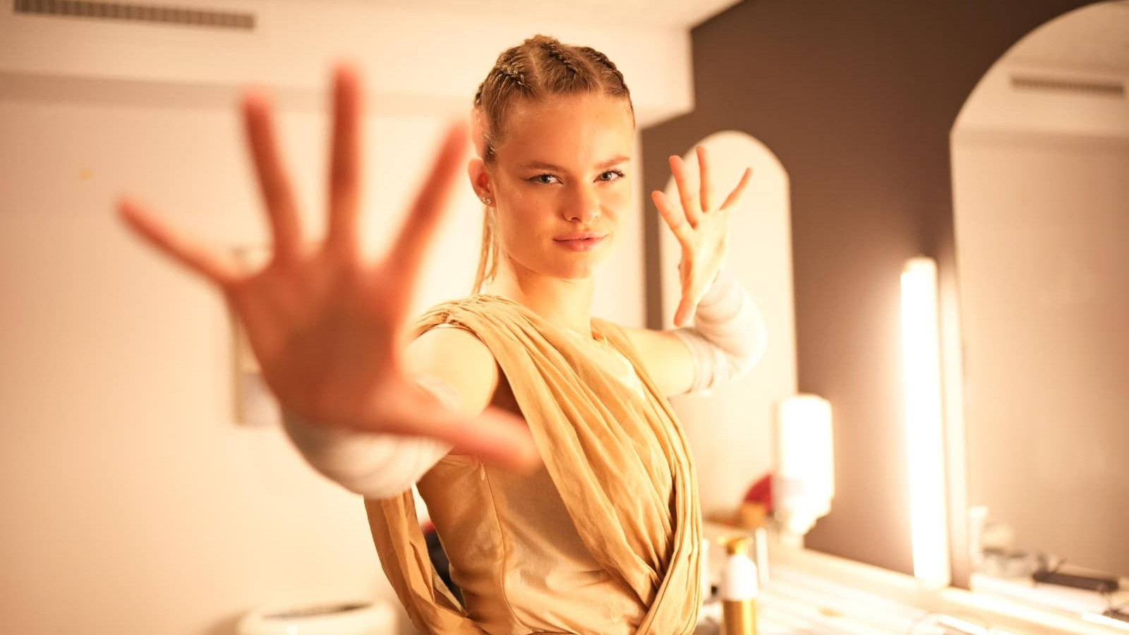 Maaike op de dag dat de finale werd opgenomen