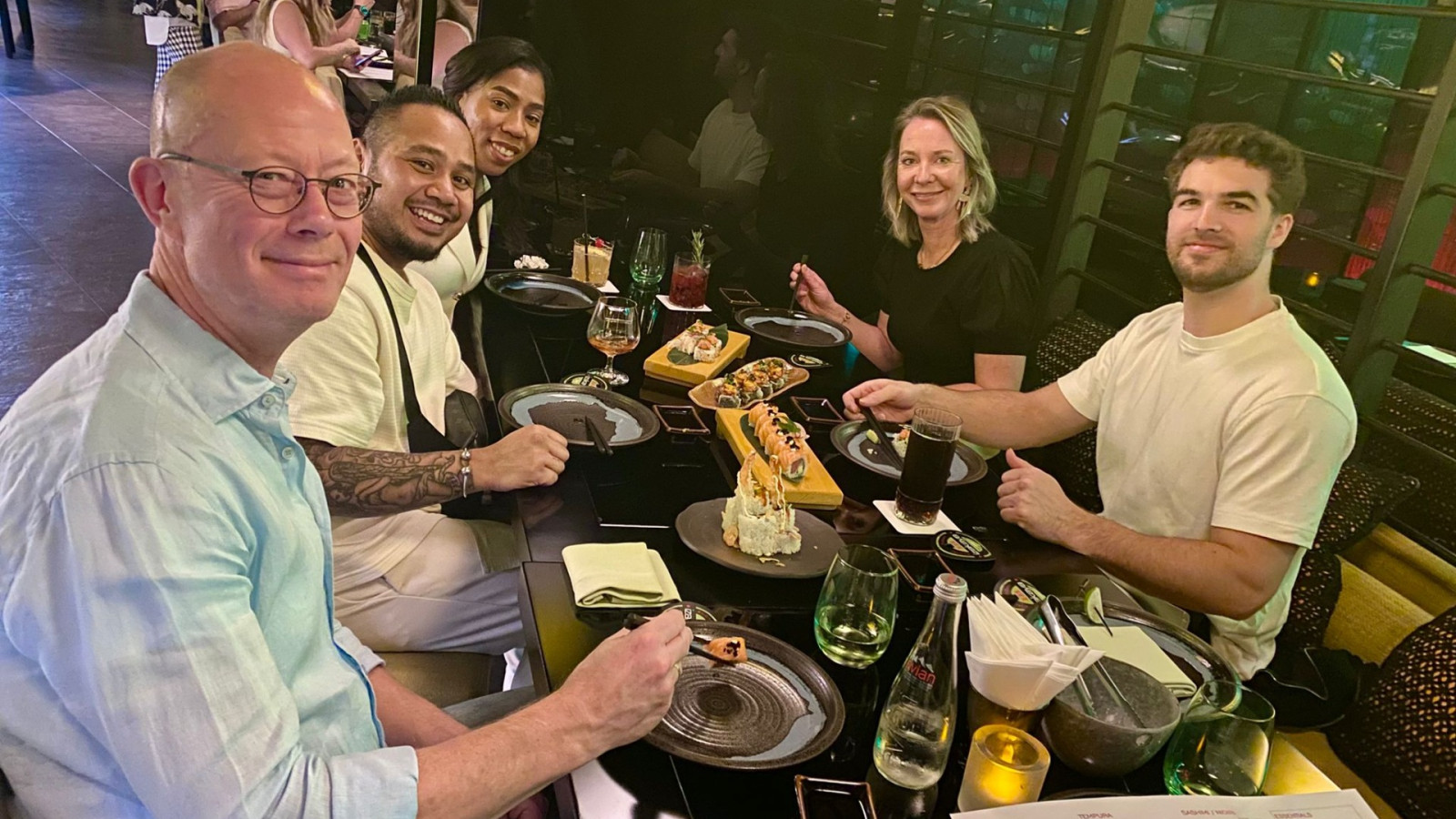 Kerstdiner met de Transavia-crew